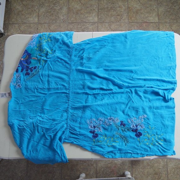 NWT Chico's Embroidered Duster Ruana - Picture 16 of 16